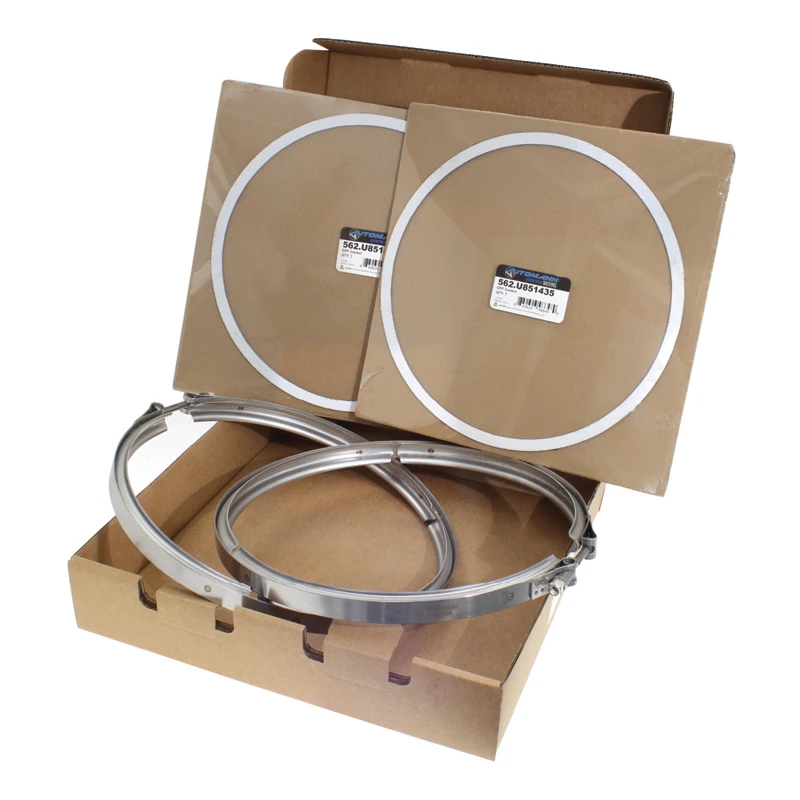 Mack Volvo DPF V-Band Clamp Kit 14.350in Automann - 561.291435K2