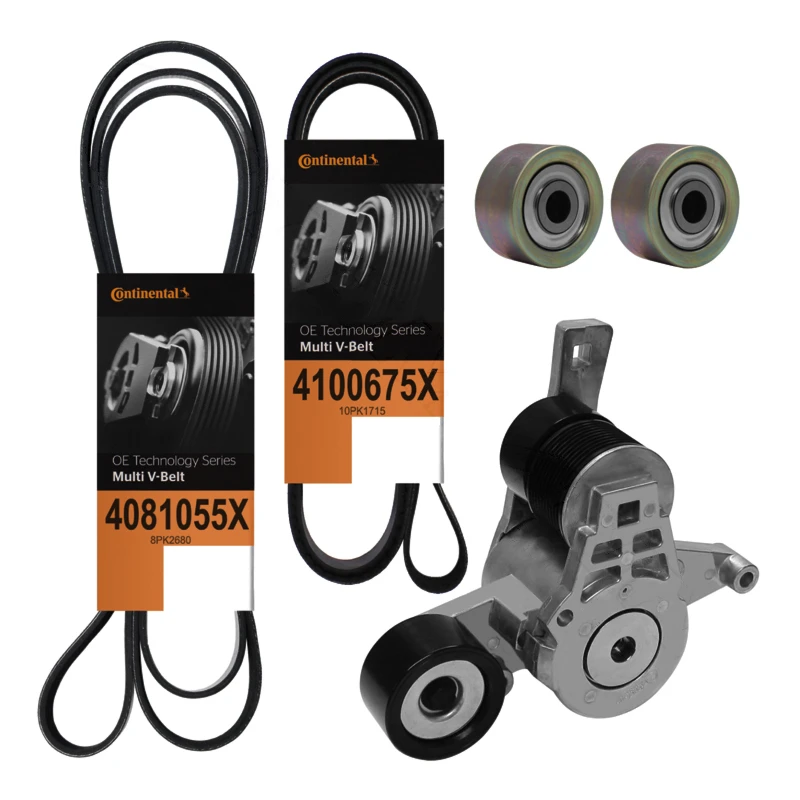 Western Star 4900 DD13 (2015-2018) Drive Belt and Tensioner Kit Continental - 816.K49603G