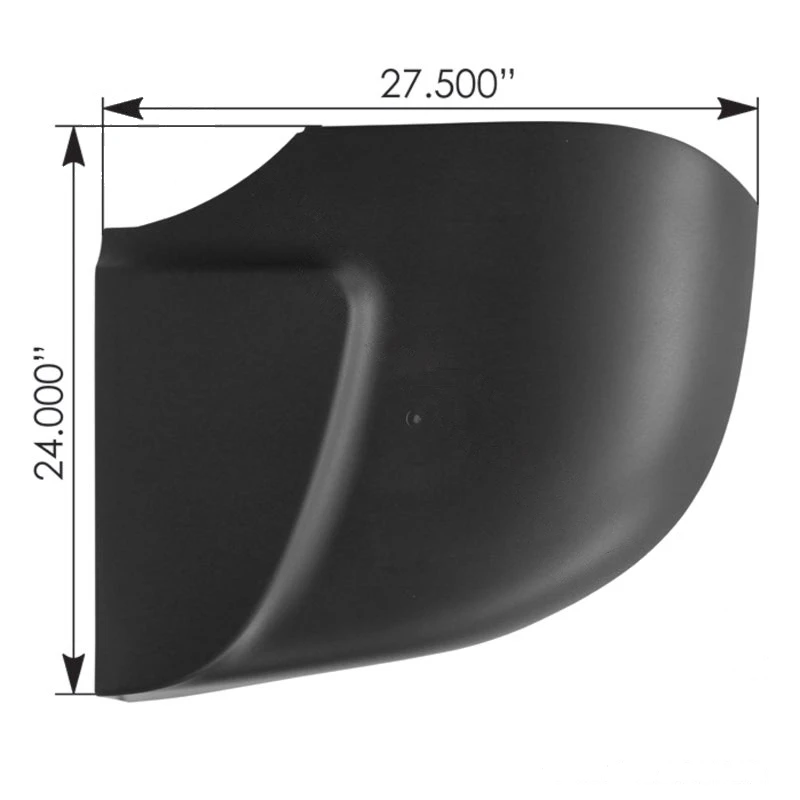 Volvo VNL 430/670/730/780 (2015-2017) Bumper End LH Automann - 564.96059
