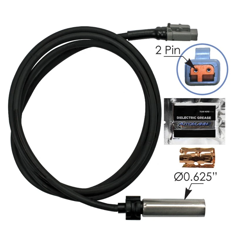 Universal ABS Sensor Straight Head 60in WS24 Type Automann - 577.A801563