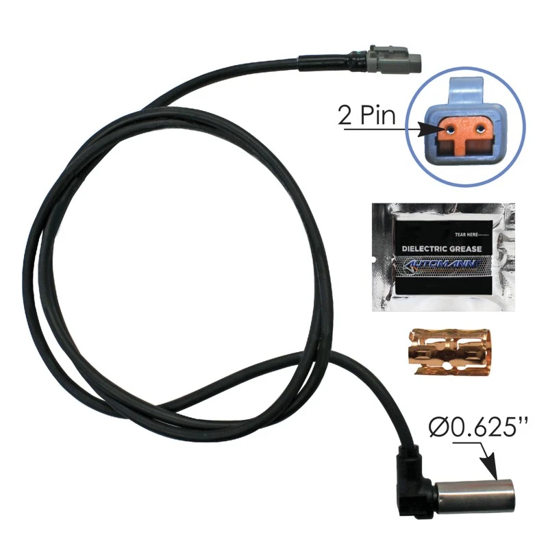Freightliner / International / Mack / Volvo ABS Sensor 90 Degree Head 60in Automann - 577.A801546