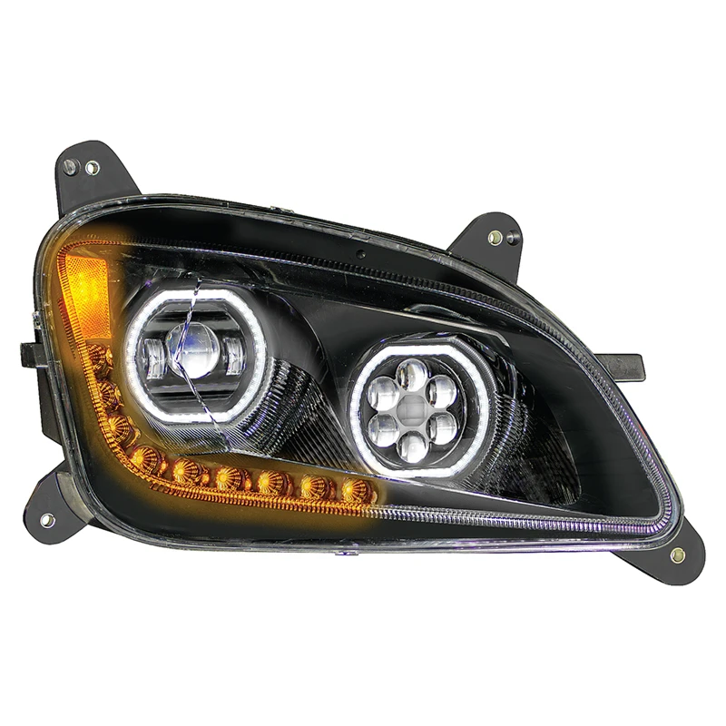 Peterbilt 579/587 LED Headlight RH Passenger Side Black - 564.75049DBY