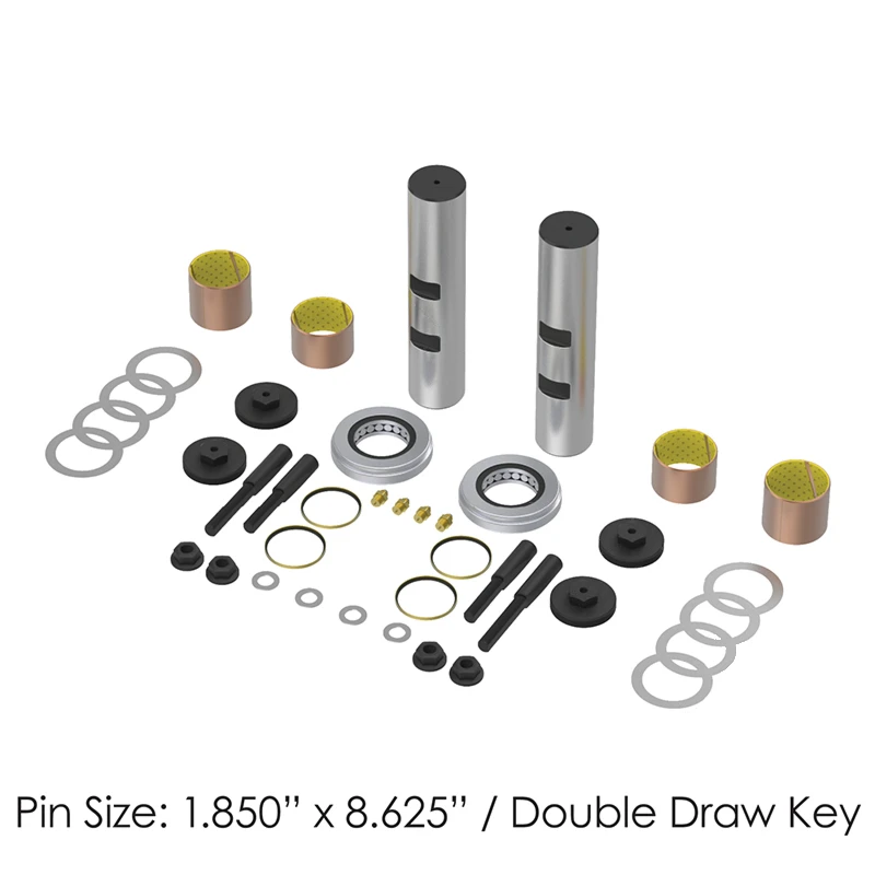 Universal King Pin Kit Premium Composite Bushing (1.850in OD, 8.625in) Automann - 460.552CP