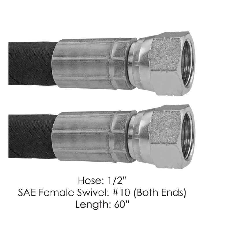 Freightliner Cascadia Air Brake Compressor Discharge Hose 60in Automann - 177.101160