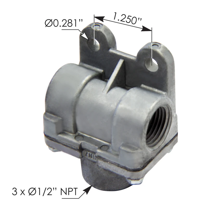 Universal Fuel Return Flow Splitter Tee High Flow Norgren - 572.1035