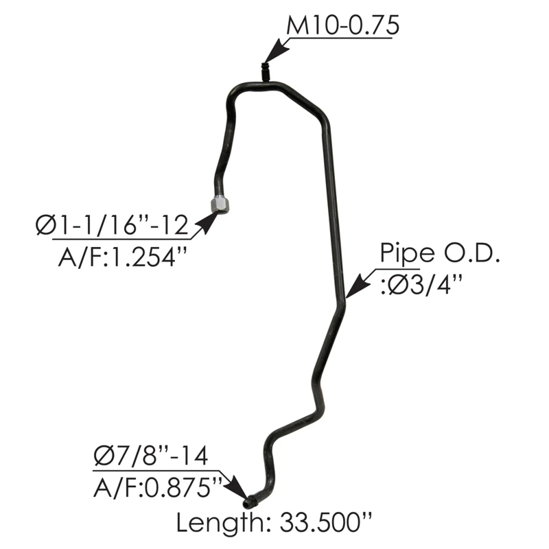 Volvo AC Compressor Discharge Line - 561.96592