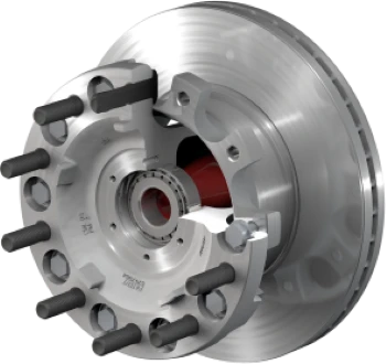 Freightliner Western Star FF Front Aluminum PreSet Hub & 430mm U-Rotor Assembly ConMet - 10083191