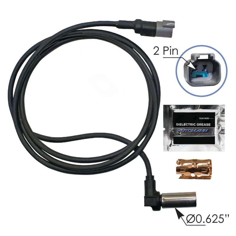 Freightliner / International / Mack / Volvo ABS Sensor 90 Degree Head 75in Automann - 577.A801550