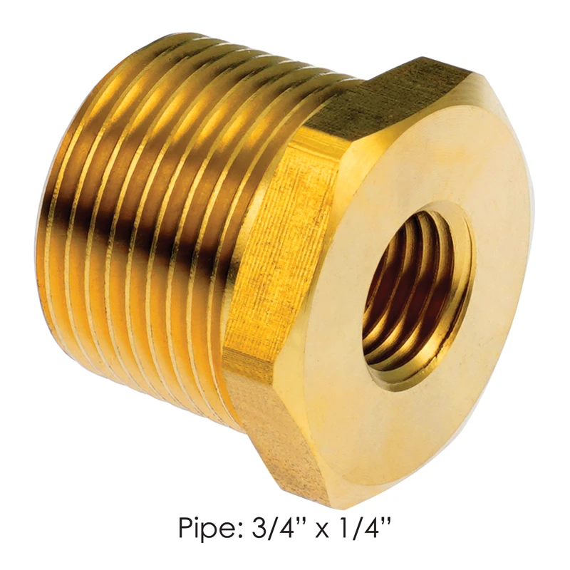 Brass NPT Air Brake Fitting 3/4in Male x 1/4in Female Automann - 177.9110EB