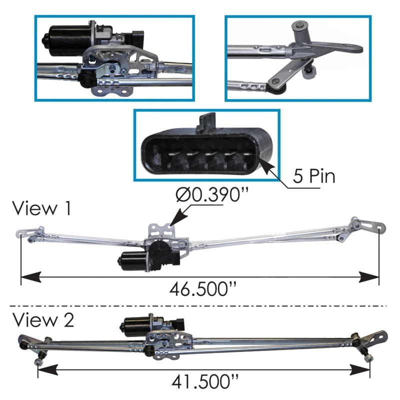 Freightliner Cascadia P3 (2008-2018) Wiper Motor Linkage Automann - 577.46959K