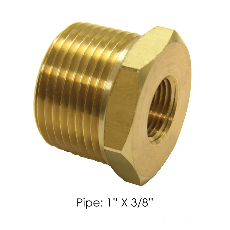 Brass NPT Air Brake Fitting 1in Male x 3/8in Female Automann - 177.9110HC