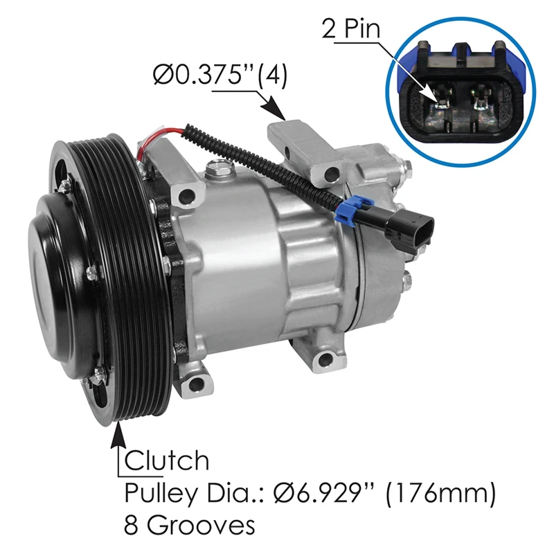 Mack Volvo 2019+ AC Compressor Automann - 830.31098