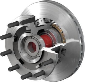 Kenworth Peterbilt FL Front Iron PreSet Hub & Splined Rotor Assembly ConMet - 10083147