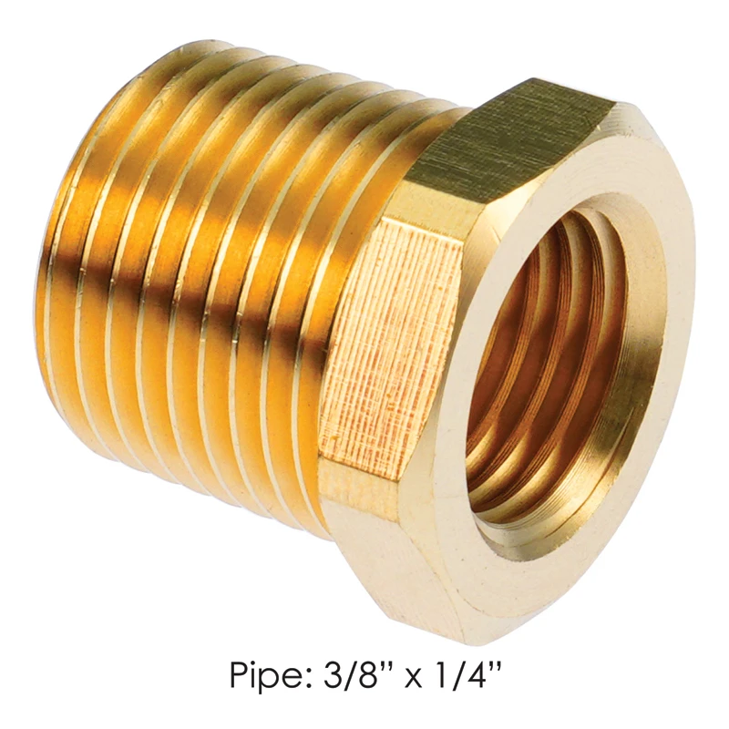 Brass NPT Air Brake Fitting 3/8in Male x 1/4in Female Automann - 177.9110CB