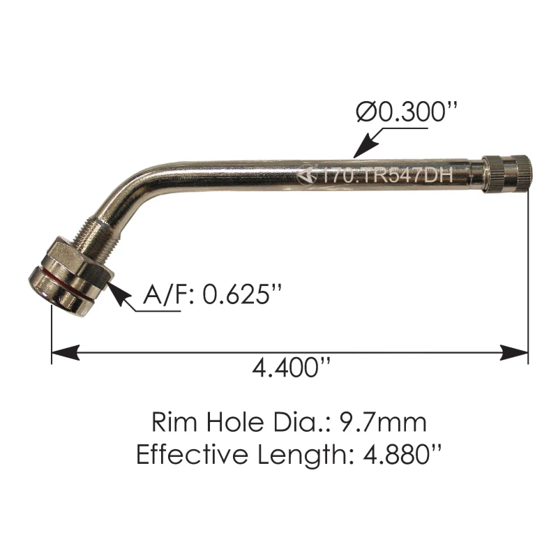 Valve Stem 4.880in 60 Degree Angled