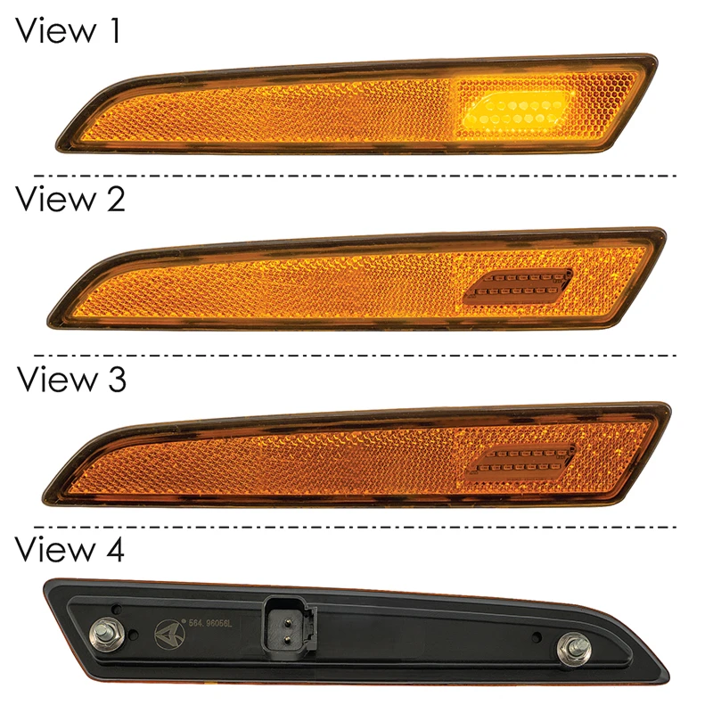 Volvo VNL (2018-Up) Hood Marker Lamp Reflector LH Automann - 564.96056L