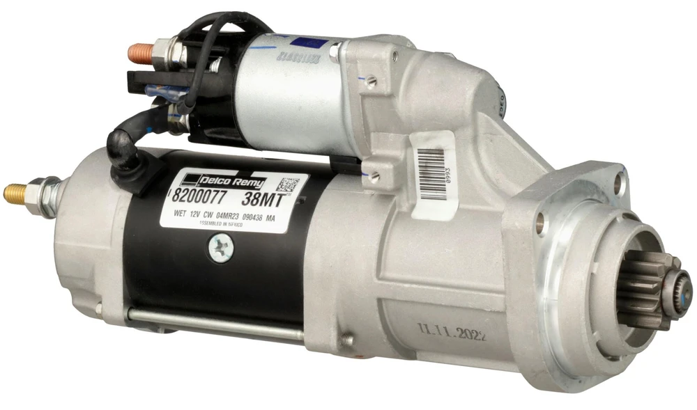 12V 38MT SAE 1 10-Tooth Starter Delco Remy - 8200077 — New