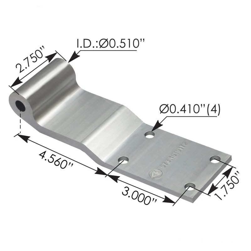 Wabash Trailer Hinge Aluminum Automann - 573.1010172