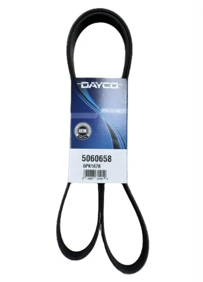 Cummins ISX A/C Poly-V Belt (6-Rib, 65-3/4in) Dayco - 5060658