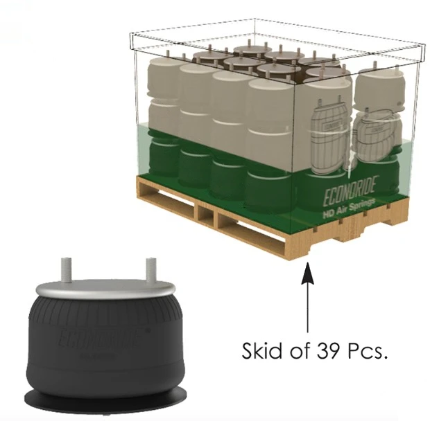 Hendrickson Trailer Econoride Air Spring Rolling Lobe (Plastic Base, 39-Count Bulk) Econoride - 566.ER9978-39