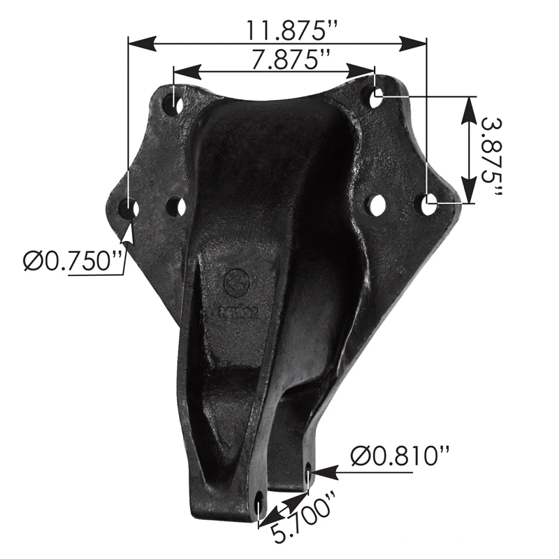 Freightliner Cascadia P4 (2018-2025) FAS II Rear Suspension Front Hanger Automann - M1832