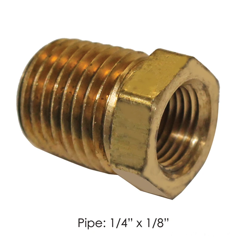 Universal Brass Pipe Fitting 1/4in x 1/8in NPT Automann - 177.9110BA