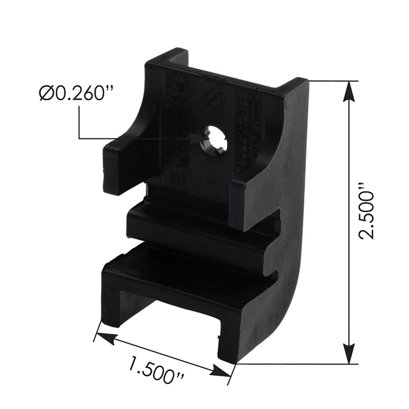 Cascadia P4 (2018-2025) Lower Fairing Cab Extender Bracket LH (Black) Automann - HLK2925