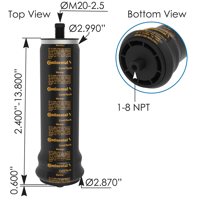 Mack Vision CXN612 Cab Air Spring Continental - 569.CT78417