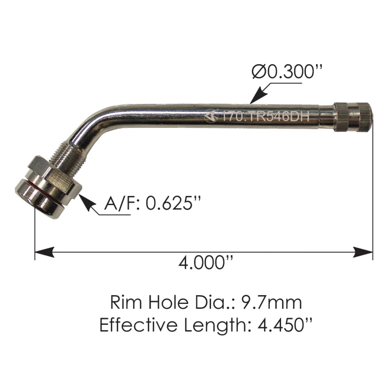 Valve Stem 4.450in 60 Degree Angled