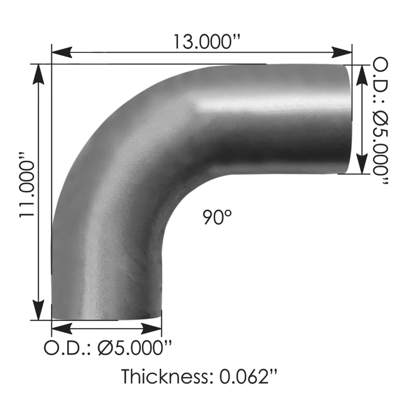 Freightliner Exhaust Elbow (ALZ Aluminized) Automann - 562.U469586013A