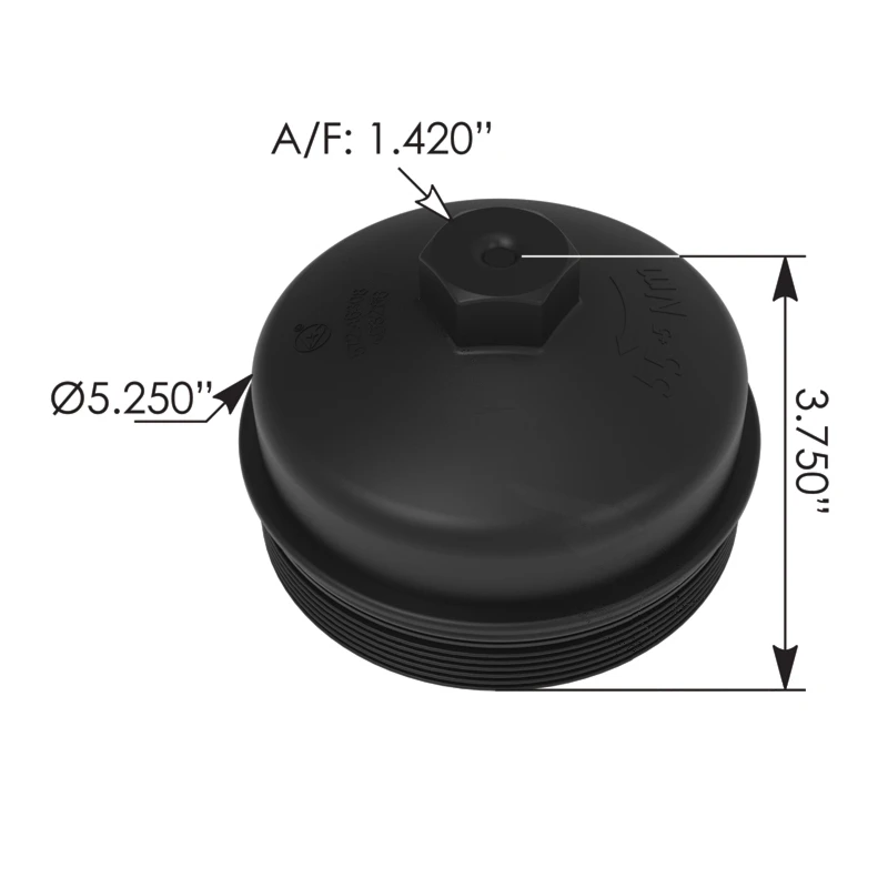 Detroit DD15 Engine Oil Filter Screw Cap Automann - 572.46308