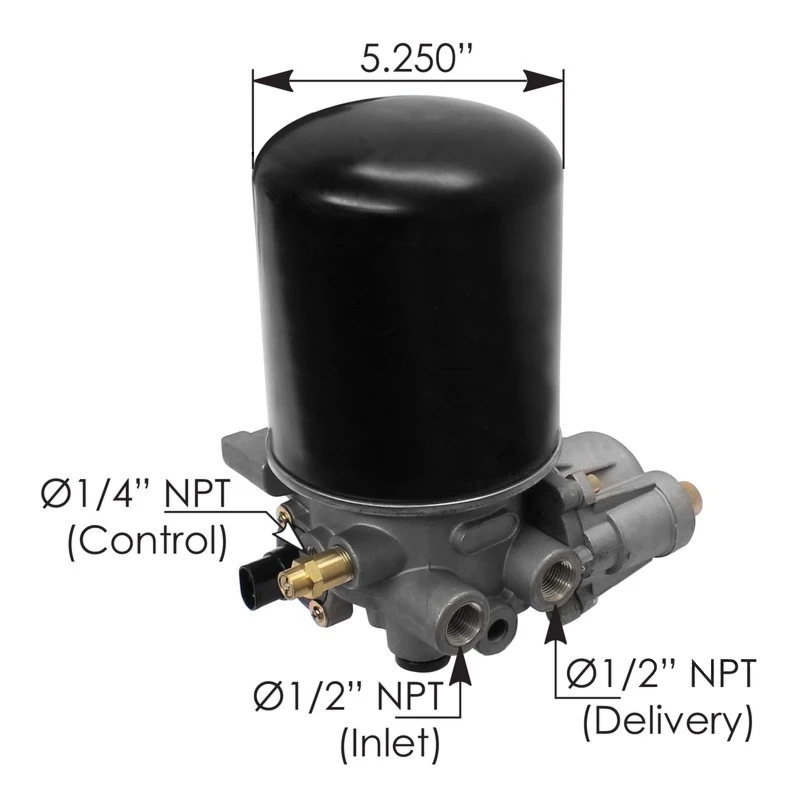 Universal Wabco SS1200-Type 24V Air Dryer Assembly Automann - 170.955206