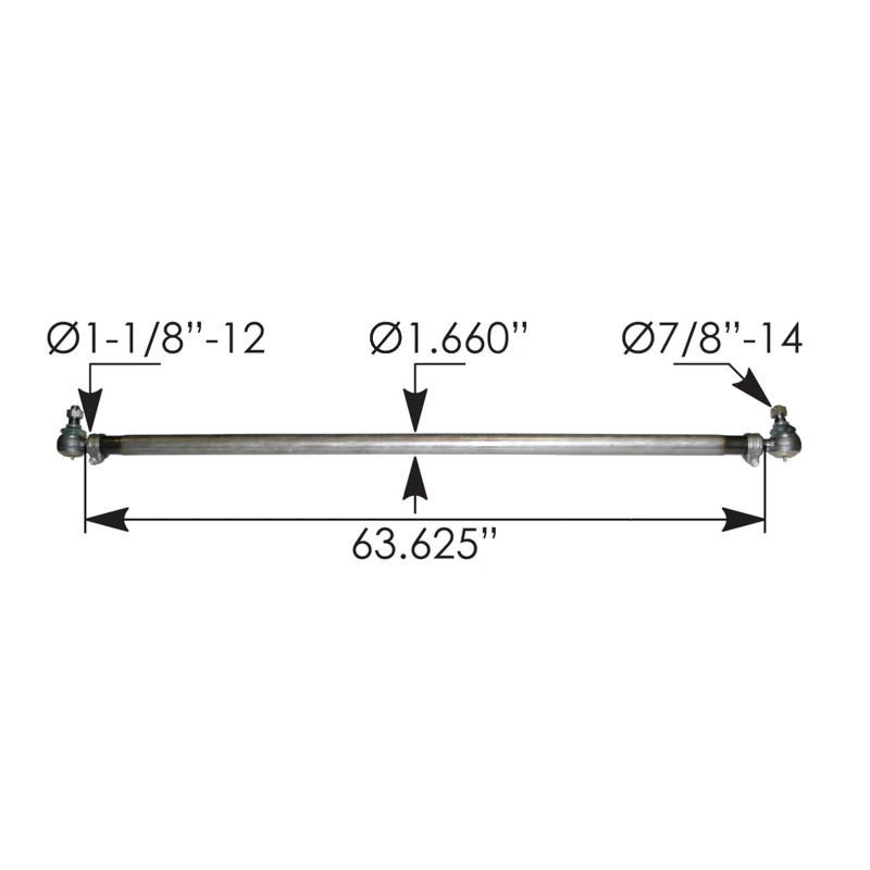 Freightliner Cascadia P3 & P4 Tie Rod (Cross Tube Assembly) Automann - 463.DS9887