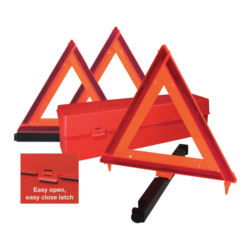 Universal Emergency Warning Triangle 3-Piece Kit Deflecto - 562.73071141