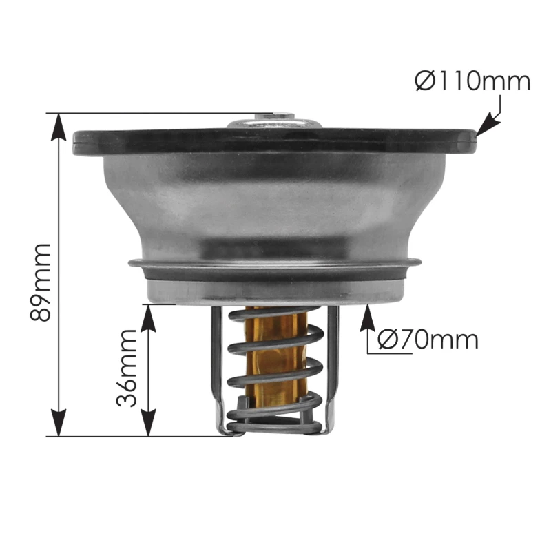 Mack MP7 MP8 / Volvo D11 D13 Thermostat Mahle - 840.TH622639MA