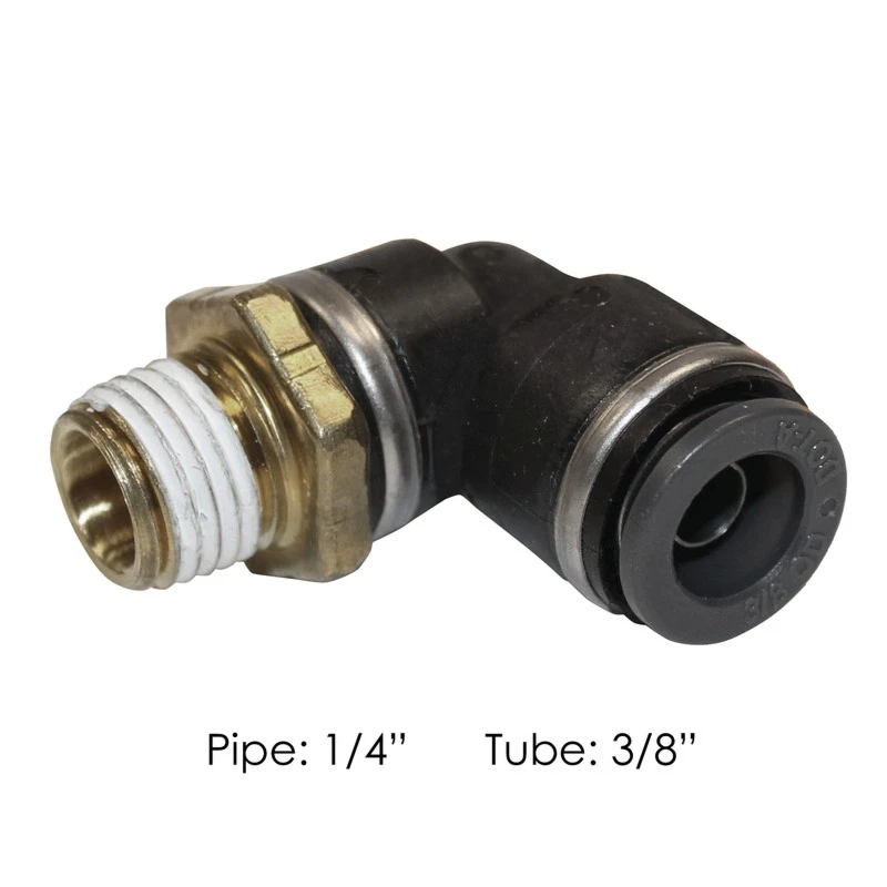 Push Lock Connect Swivel Male Elbow 3/8in X 1/4in Automann - 177.11696B