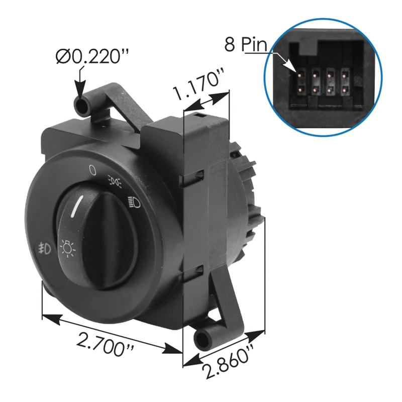 Freightliner Cascadia Headlight Switch Automann - 577.46559