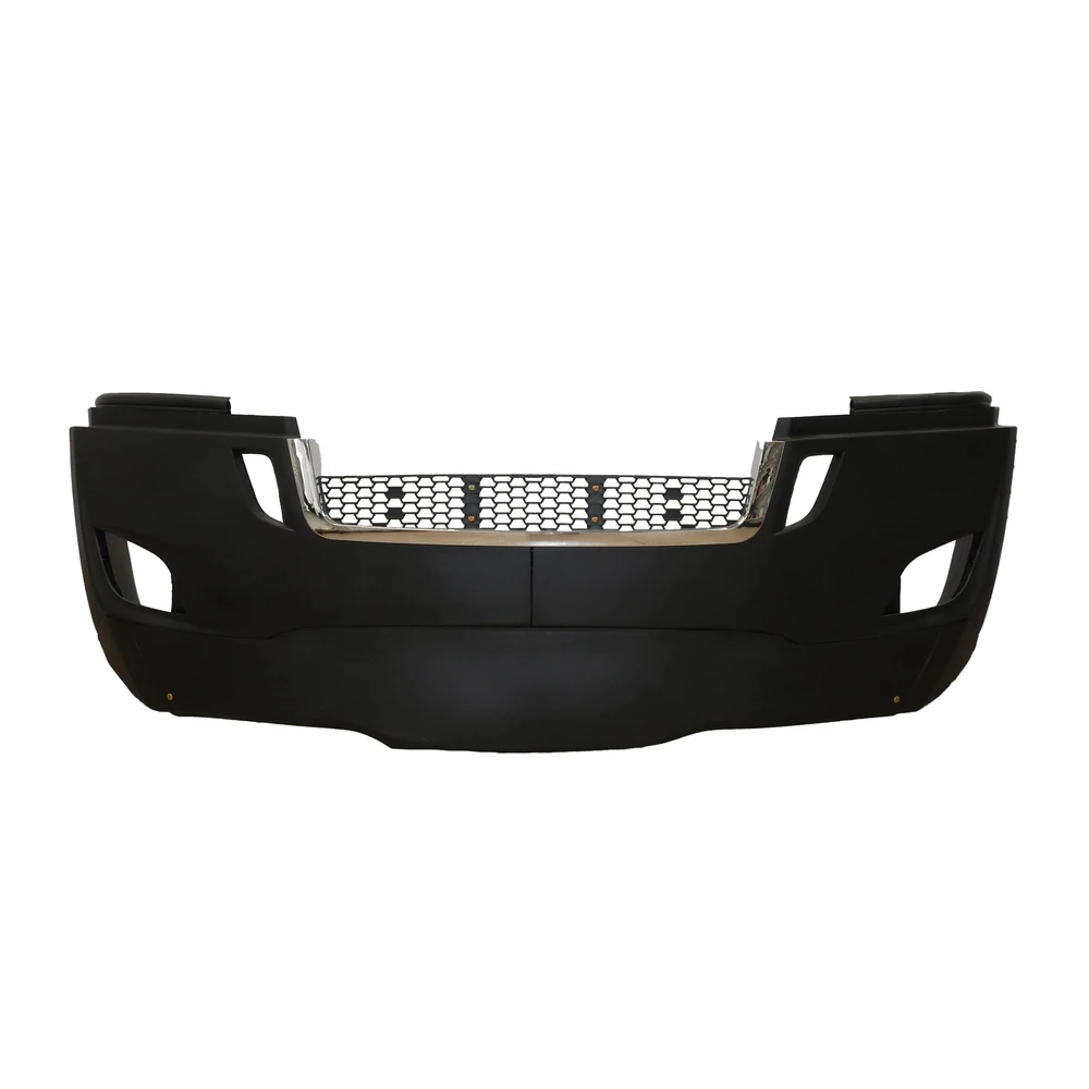 Freightliner Cascadia P4 (2018–2025) Bumper High Paint with Fog Light Hole, Chrome Stripe DTBP - DTBP-FR-102C
