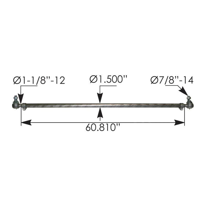 Volvo Cross Tube Tie Rod Assembly Automann - 463.DS3158