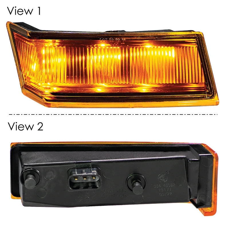 Freightliner Cascadia P4 (2018-2025) LED Amber Turn Signal & Marker Lamp Combo LH (6-Diode) Automann - 564.46092