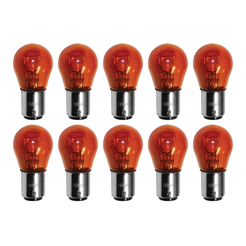 Universal Miniature Bulb 1157NA Amber 10pk Automann - 571.LB1157NA