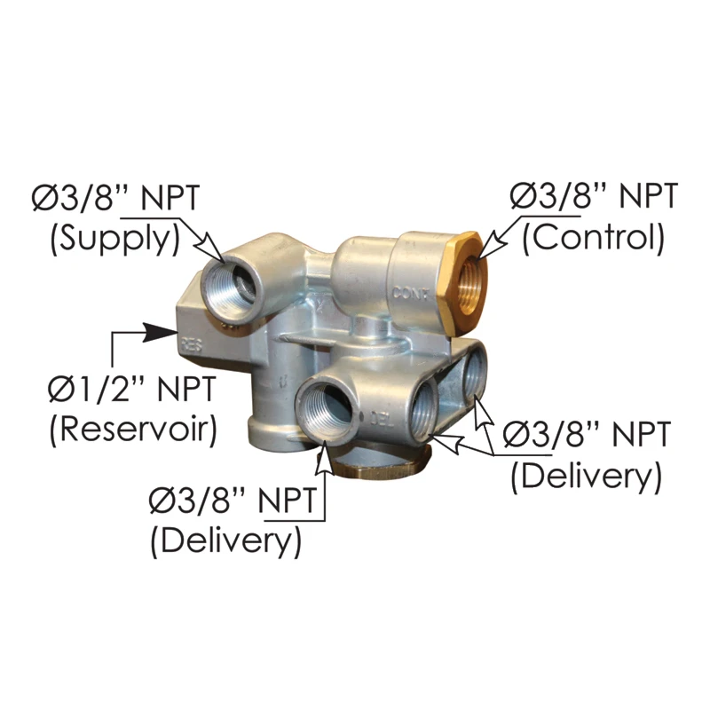Universal Spring Brake Control Valve Automann - 170.110500