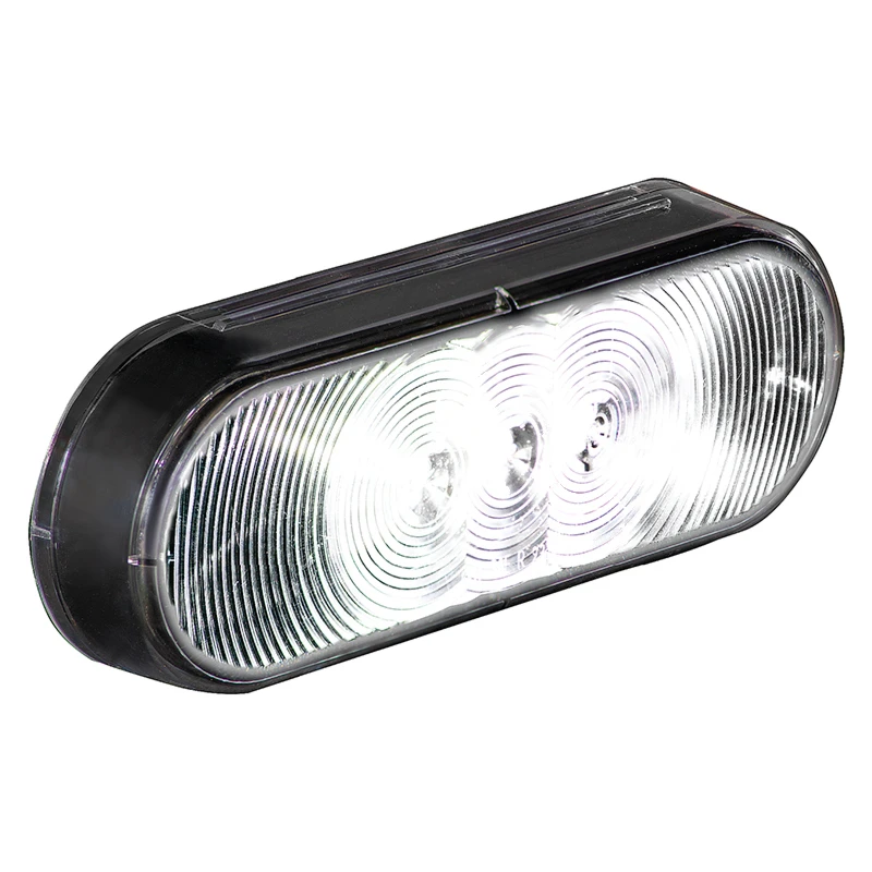 Universal Back-Up Light LED 6in Oval 3-Diode Clear Lens Automann - 571.LD60W3