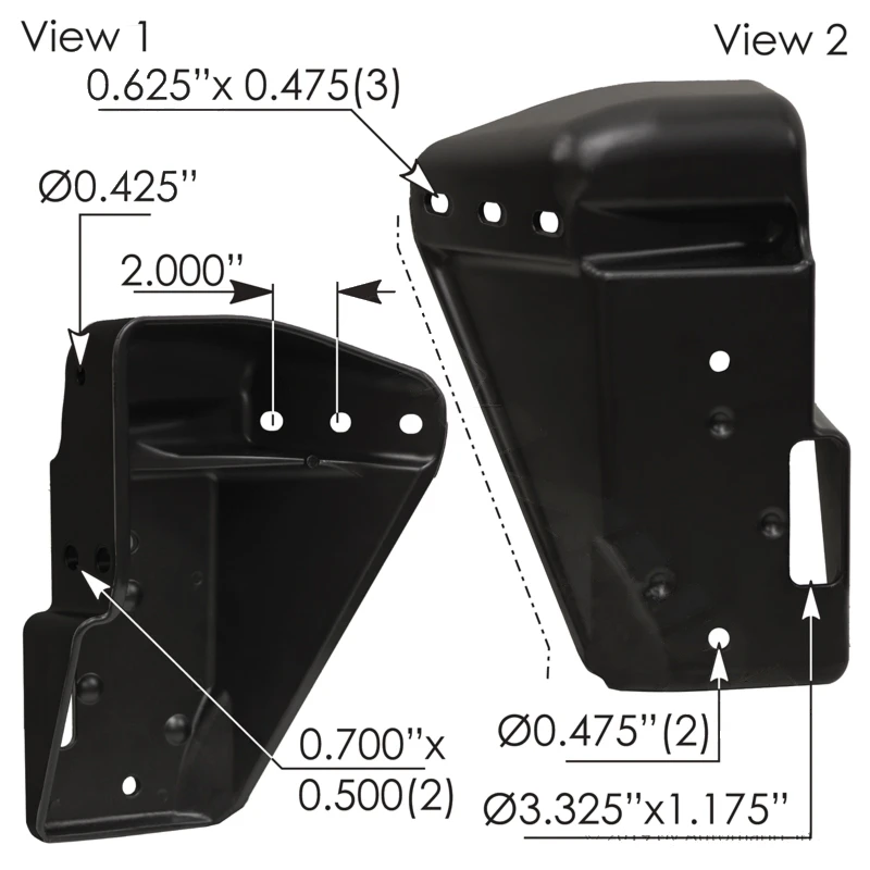 Cascadia P4 (2018-2025) Bumper Mounting Bracket RH Automann - 564.46698