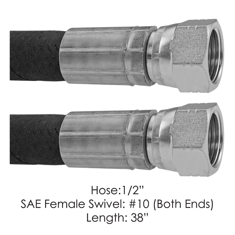 Freightliner Cascadia P4 (2018-2025) 38in Air Compressor Discharge Hose Assembly Automann - 177.101138