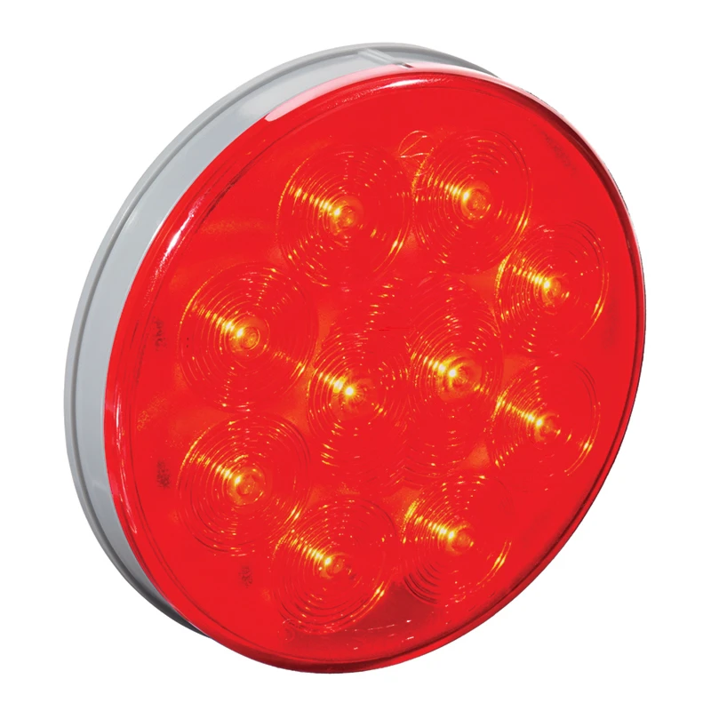 Universal Stop/Tail/Turn Light LED 4in Red Male 3-Pin 12V Automann - 571.LD405R10