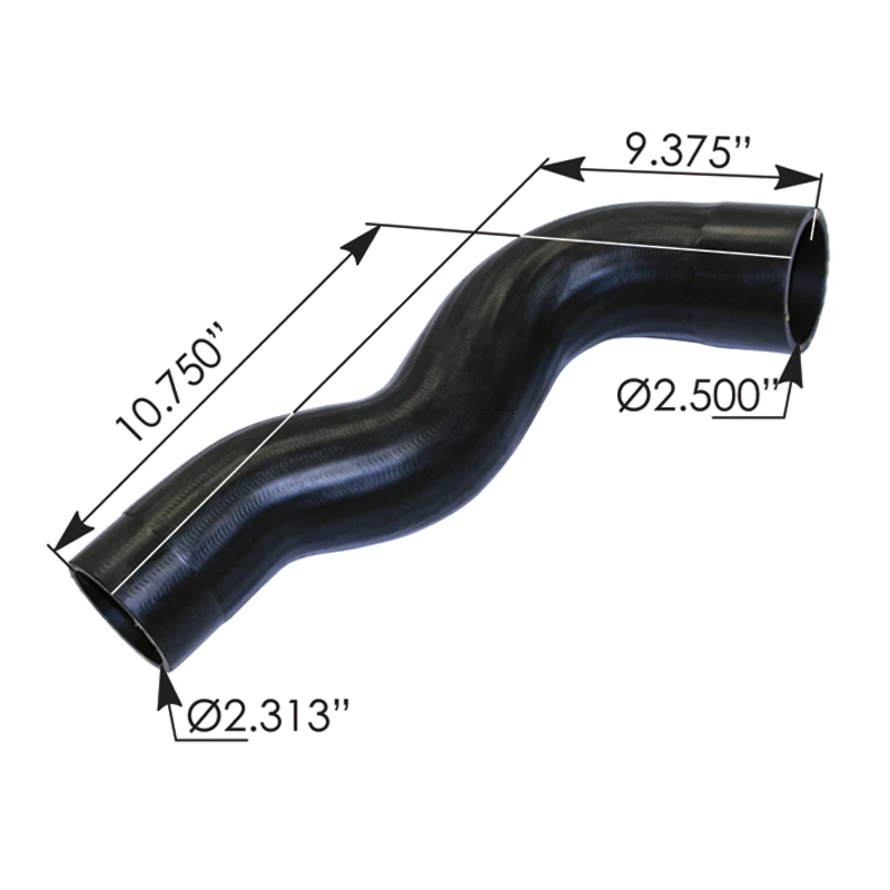 Volvo Mack 2007-2015 Coolant Hose Upper 2-1/2in-2-5/16in ID Automann - 561.62423