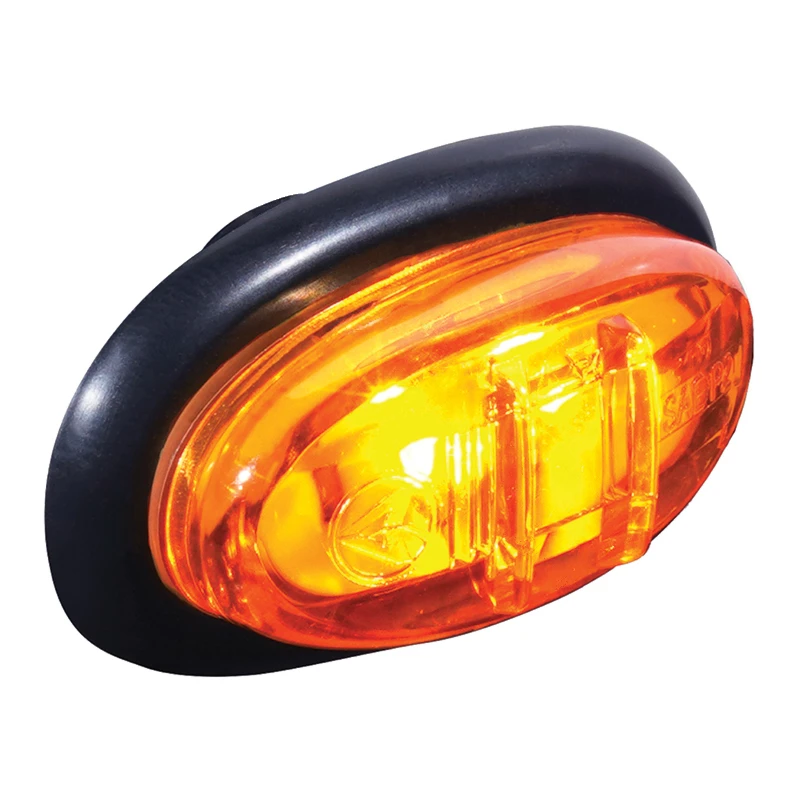Universal LED Marker Light Mini Oval Amber Automann - 571.LD341A2