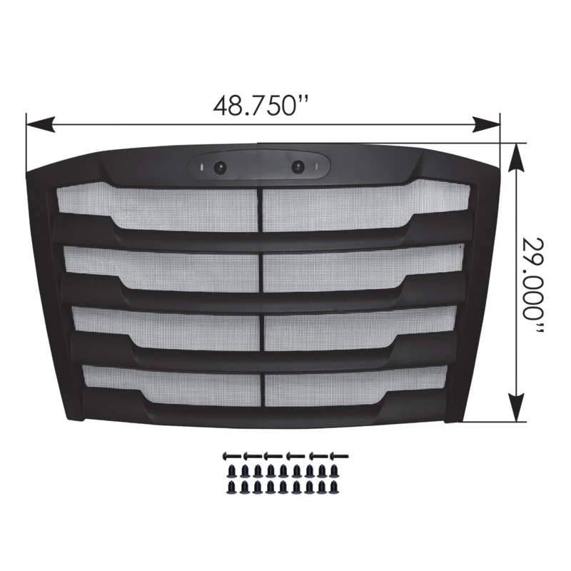 Cascadia P4 (2018-2025) Hood Grille with Screen (Black) Automann - 564.14024