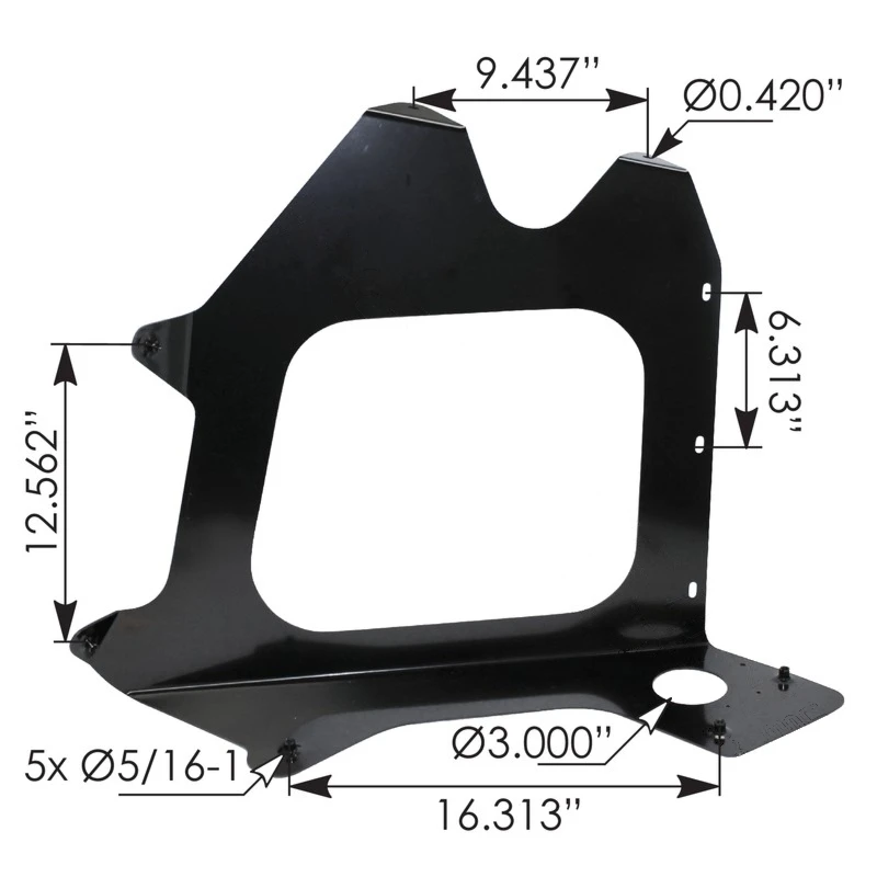 Freightliner Century Bumper Support Bracket LH Automann - 564.46690